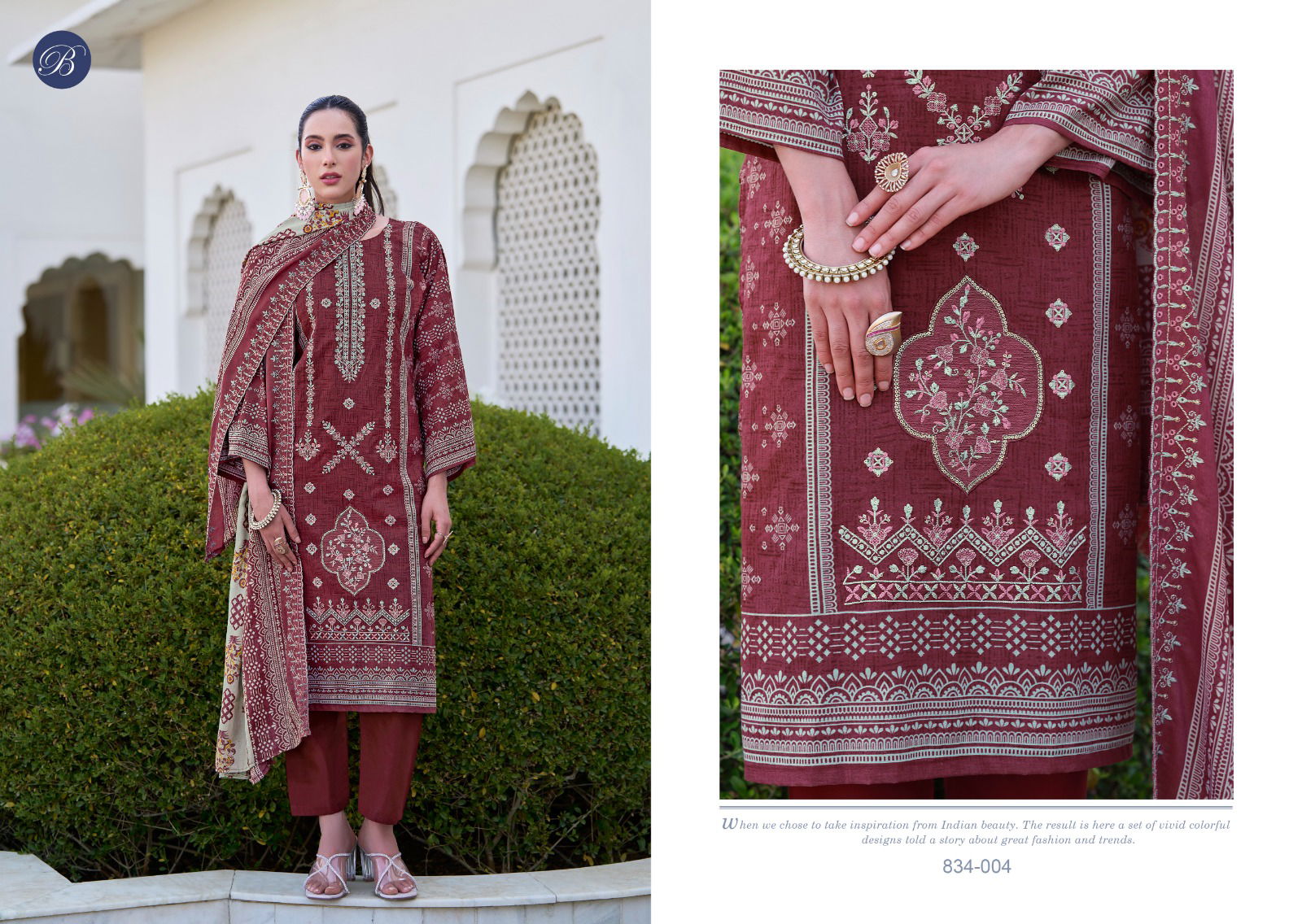 Zubiya Vol 3 By Belliza Cotton Digital Printed Dress Material Exporters In India